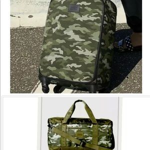 pink camo luggage sets